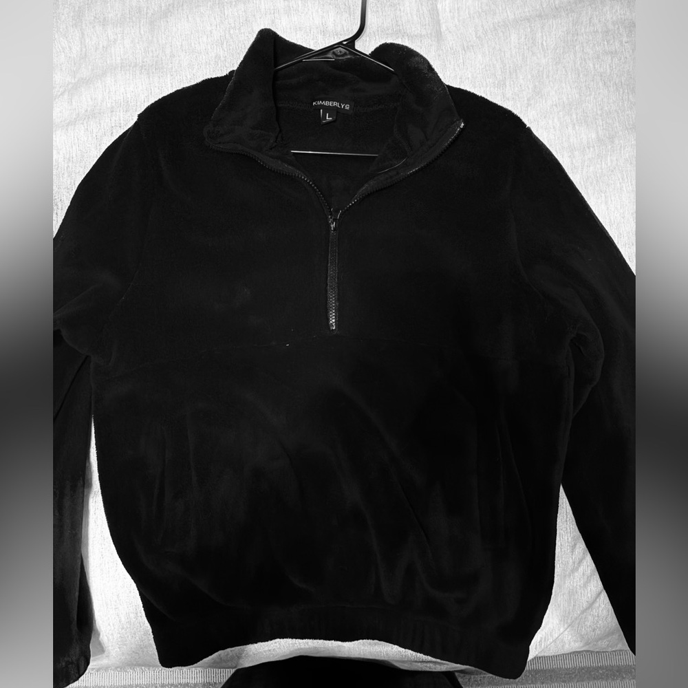 Women's Black Zip-Up Jacket